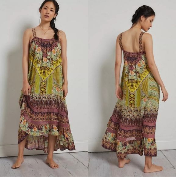 Anthropologie Lovett Tiered Maxi Dress - Picture 3 of 11